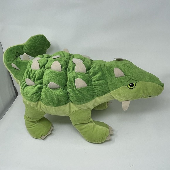 IKEA Other - RETIRED Jättelik Ankylosaurus Dinosaur Soft Toy Plush 22 inch Green IKEA Stuffed
